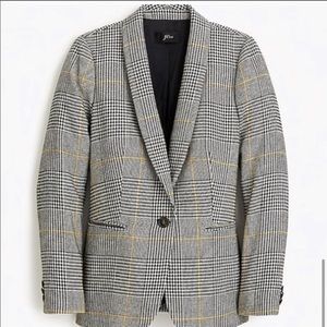 J. CREW Parke Wool Blend Glen Plaid Blazer SZ 18